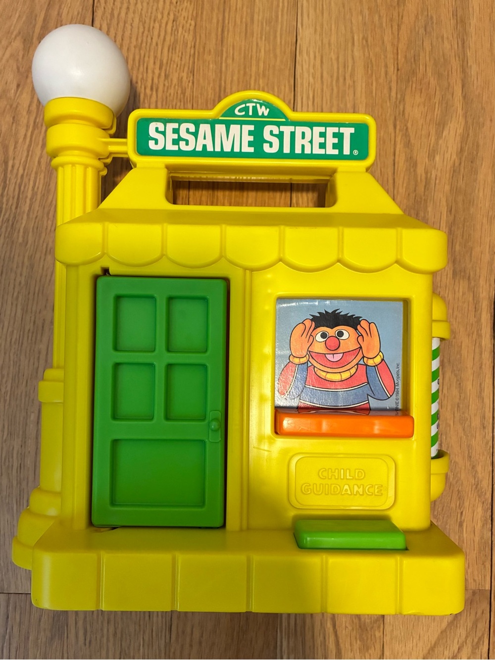 Vintage Sesame Street Carry Along Activity House Toy, CBS Toys 1984